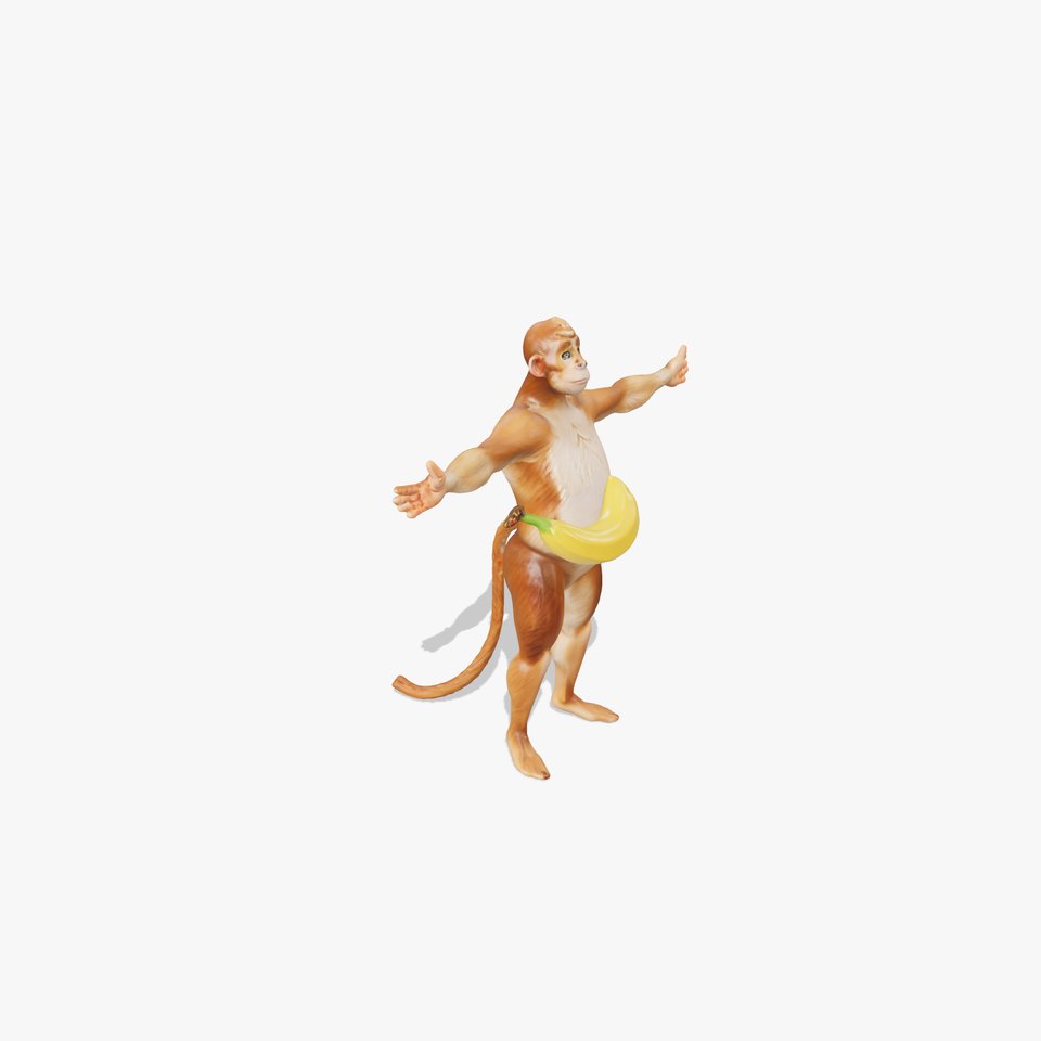 Cheerful Monkey Character model pack